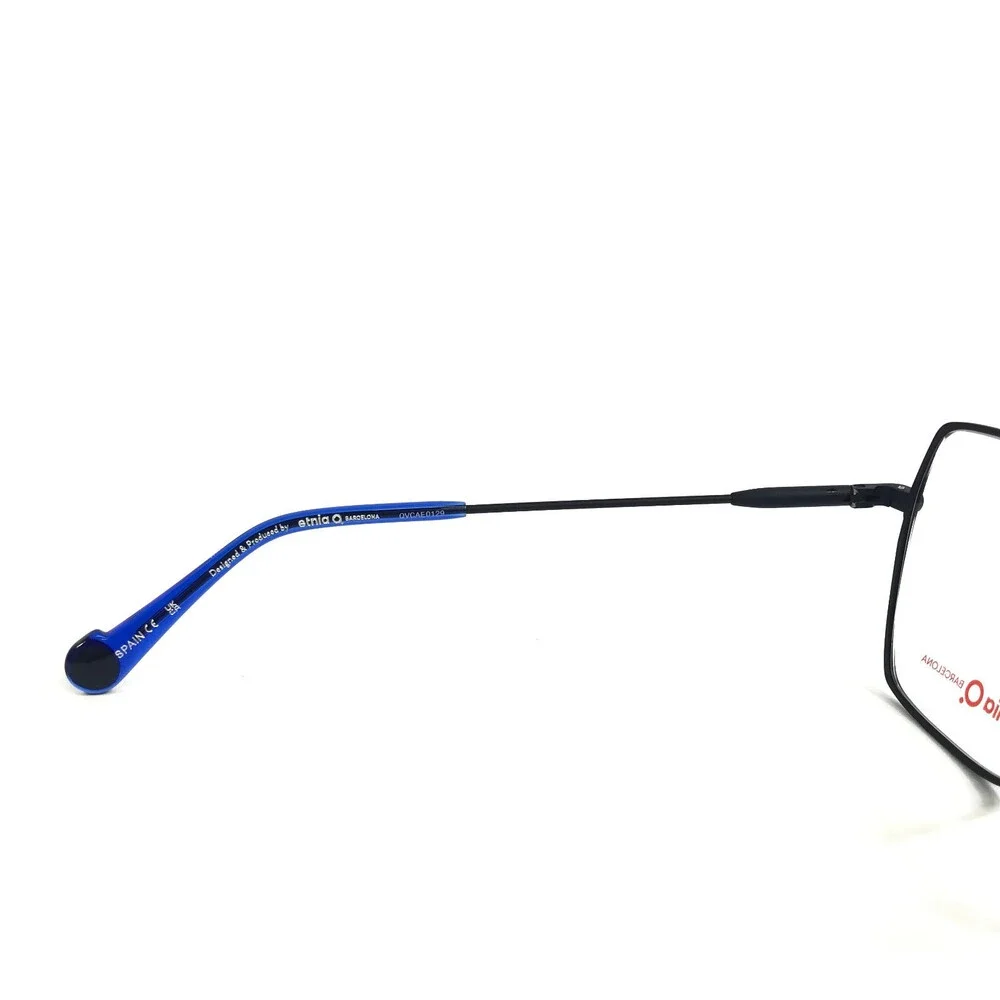 Etnia Barcelona Eyeglasses Frames AGORA DB Dark Blue Square Wire Rim 53-19-140